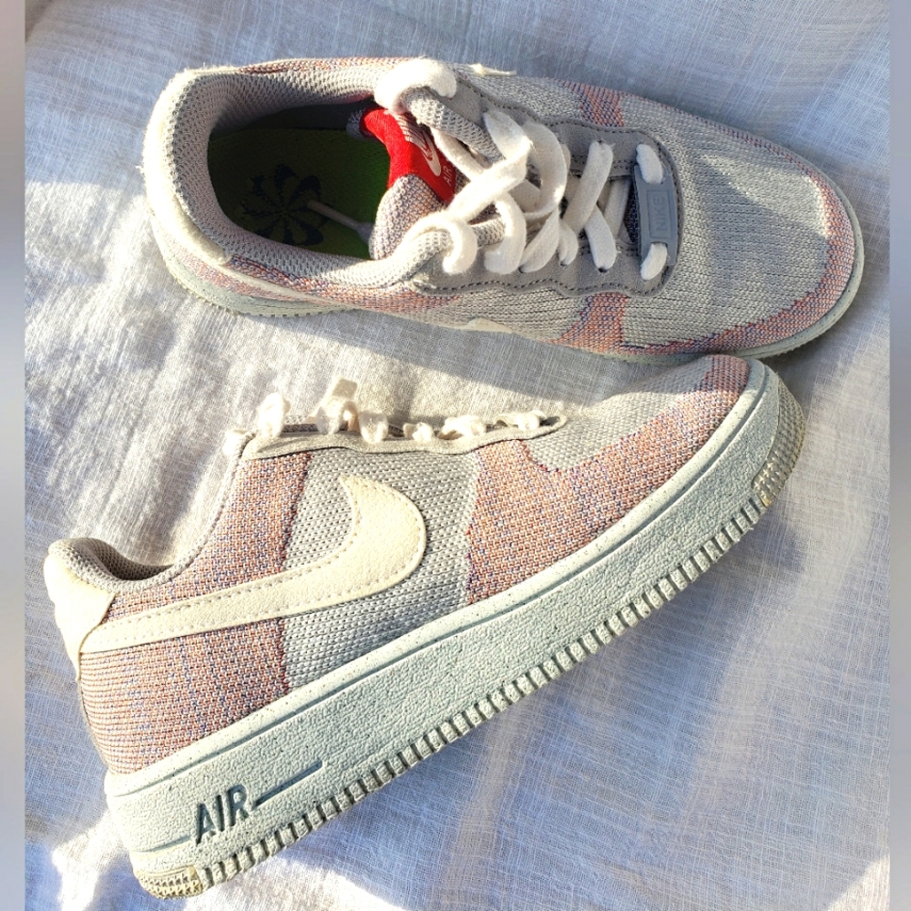 NIKE AirForce One Crater fly knit sneakers